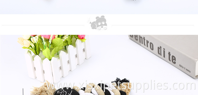 2019 Wholesale New Design durable chew rope dog toy with tennis ball